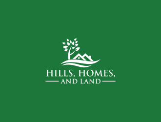 Hills, Homes, and Land logo design by kaylee