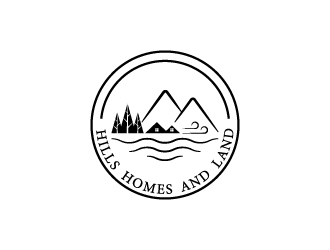 Hills, Homes, and Land logo design by dvnatic