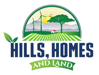 Hills, Homes, and Land logo design by Suvendu