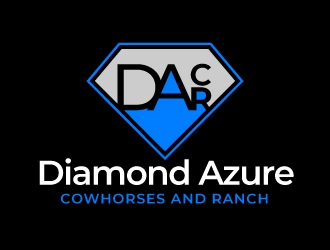 Diamond Azure Cowhorses and Diamond Azure ranch logo design by nexgen
