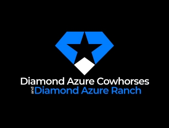 Diamond Azure Cowhorses and Diamond Azure ranch logo design by nexgen