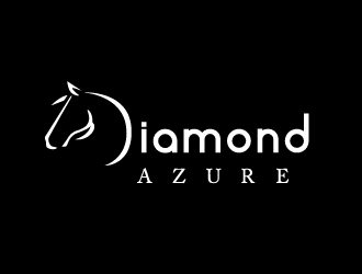 Diamond Azure Cowhorses and Diamond Azure ranch logo design by firstmove