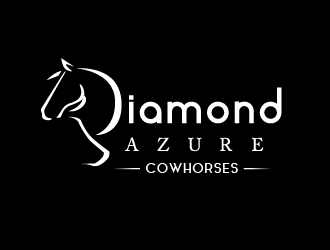 Diamond Azure Cowhorses and Diamond Azure ranch logo design by firstmove