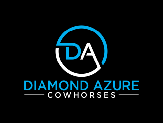 Diamond Azure Cowhorses and Diamond Azure ranch logo design by akhi