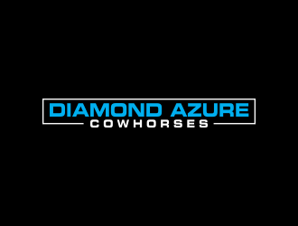 Diamond Azure Cowhorses and Diamond Azure ranch logo design by akhi