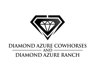 Diamond Azure Cowhorses and Diamond Azure ranch logo design by excelentlogo
