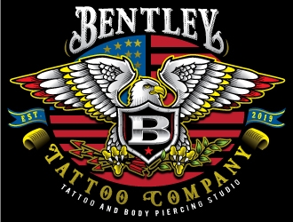 Bentley Tattoo Company logo design by REDCROW