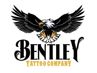 Bentley Tattoo Company logo design by ElonStark