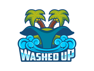 Washed Up logo design by andriandesain