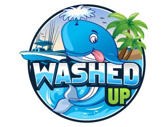 Washed Up logo design by Suvendu