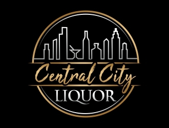 Central City Liquor  logo design by ruki