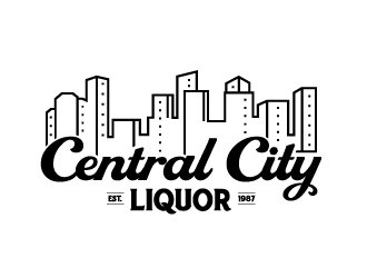 Central City Liquor  logo design by Ultimatum