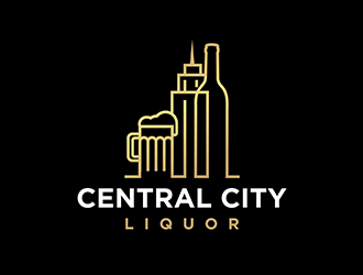 Central City Liquor  logo design by logolady