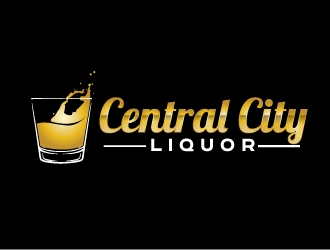 Central City Liquor  logo design by ElonStark