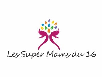 Les Super Mams du 16 logo design by hkartist