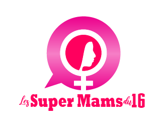 Les Super Mams du 16 logo design by justin_ezra