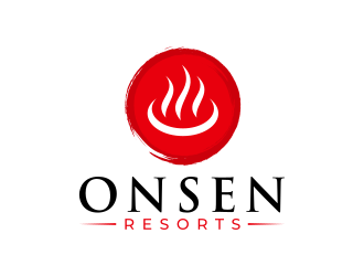 Onsen Resorts logo design by Dakon