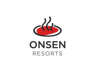 Onsen Resorts logo design by N1one