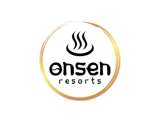 Onsen Resorts logo design by ruki