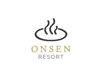Onsen Resorts logo design by N1one