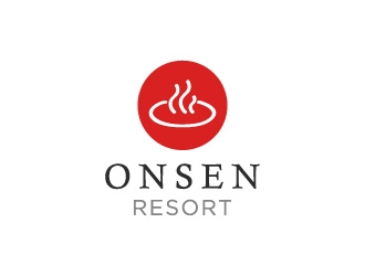 Onsen Resorts logo design by N1one