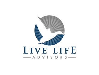 Live Life Advisors logo design by pencilhand