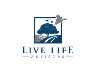 Live Life Advisors logo design by pencilhand