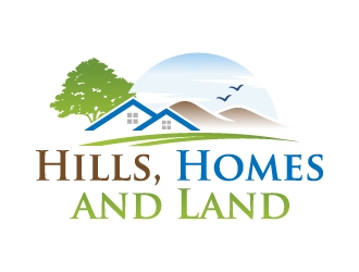 Hills, Homes, and Land logo design by jaize