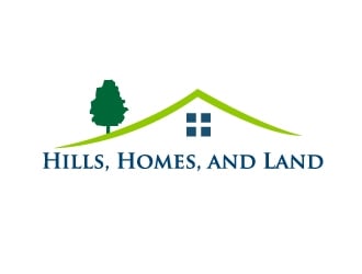 Hills, Homes, and Land logo design by Marianne