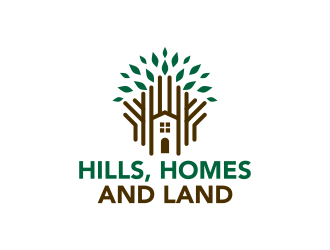 Hills, Homes, and Land logo design by ingepro