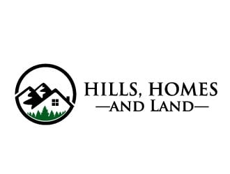 Hills, Homes, and Land logo design by Conception
