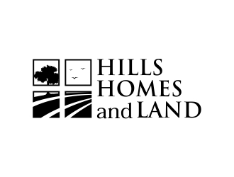 Hills, Homes, and Land logo design by Mbezz