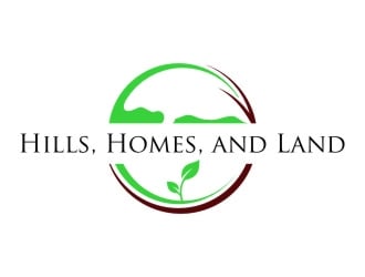 Hills, Homes, and Land logo design by jetzu