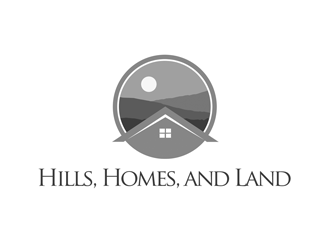Hills, Homes, and Land logo design by kunejo