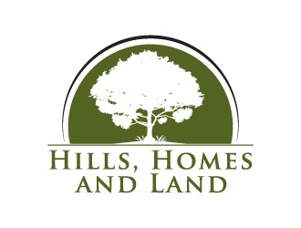 Hills, Homes, and Land logo design by J0s3Ph