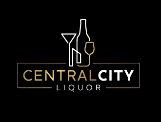 Central City Liquor  logo design by REDCROW