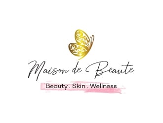 Maison de Beaute’ (Beauty . Skin . Wellness)  logo design by heba