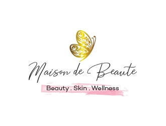 Maison de Beaute’ (Beauty . Skin . Wellness)  logo design by heba