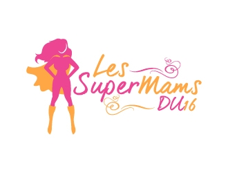 Les Super Mams du 16 logo design by karjen