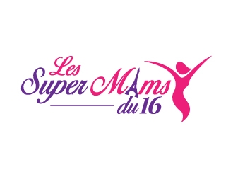 Les Super Mams du 16 logo design by jaize