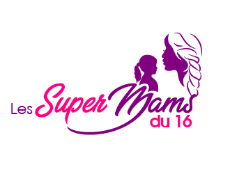 Les Super Mams du 16 logo design by AnuragYadav