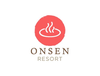 Onsen Resorts logo design by N1one