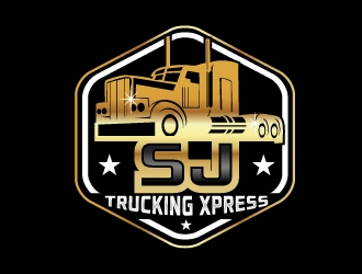 SJ Trucking Xpress logo design by NikoLai