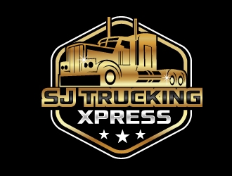 SJ Trucking Xpress logo design by NikoLai