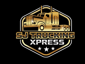 SJ Trucking Xpress logo design by NikoLai