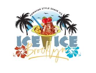 ICE ICE BROOKLYN logo design by DreamLogoDesign
