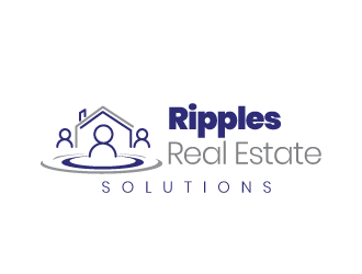 Ripples Real Estate Solutions logo design by CuteCreative