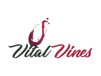 Vital Vines logo design by ElonStark
