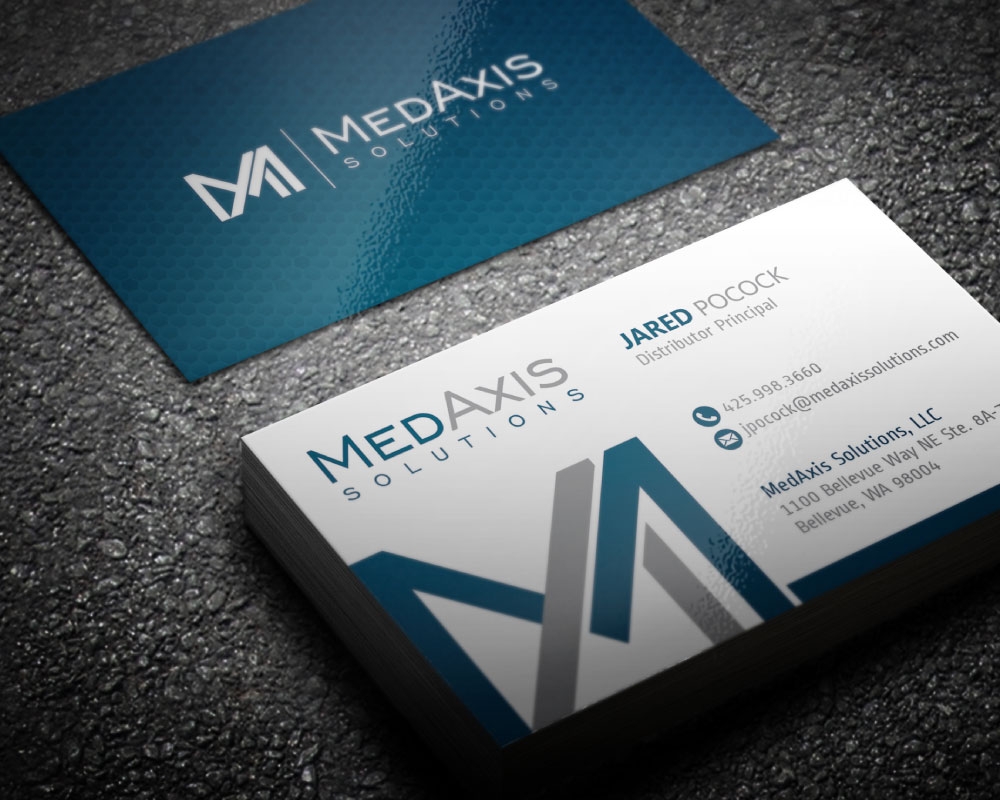 MedAxis Solutions logo design by Boomstudioz