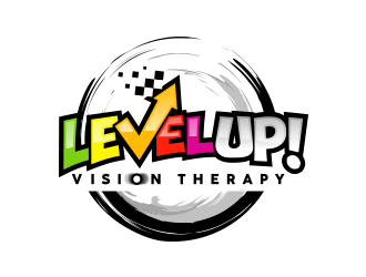 LEVEL UP! Vision Therapy logo design by schiena